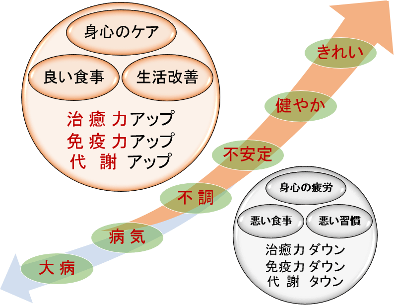 健やかきれいになるには